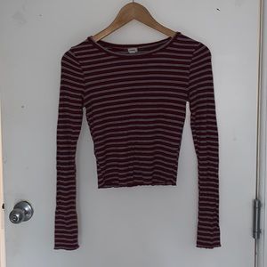 Striped long sleeve shirt!
